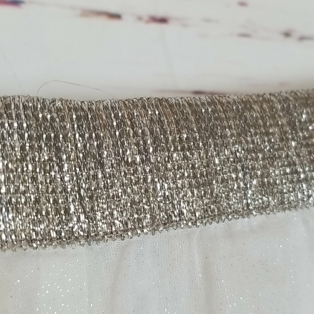 CYNTHIA VINCENT // boho peasant silver beaded tiered maxi skirt - Picture 10 of 16